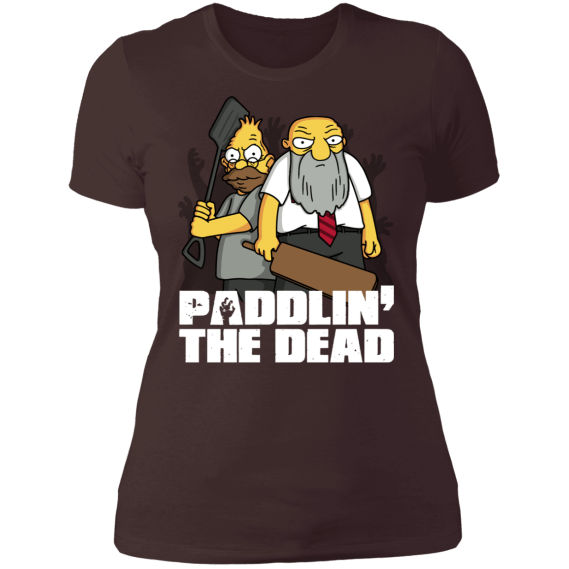 T-Shirts Dark Chocolate / S Paddlin The Dead Women's Premium T-Shirt