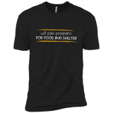 T-Shirts Black / YXS Pair Programming For Food And Shelter Boys Premium T-Shirt