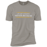 T-Shirts Light Grey / YXS Pair Programming For Food And Shelter Boys Premium T-Shirt