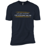 T-Shirts Midnight Navy / YXS Pair Programming For Food And Shelter Boys Premium T-Shirt