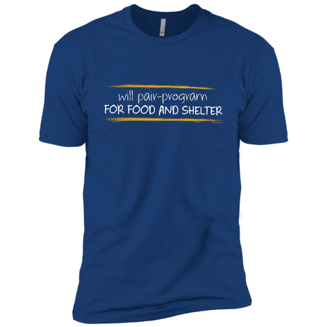 T-Shirts Royal / YXS Pair Programming For Food And Shelter Boys Premium T-Shirt