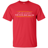 T-Shirts Red / Small Pair Programming For Food And Shelter T-Shirt