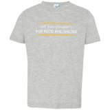 T-Shirts Heather Grey / 2T Pair Programming For Food And Shelter Toddler Premium T-Shirt