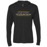 T-Shirts Vintage Black / X-Small Pair Programming For Food And Shelter Triblend Long Sleeve Hoodie Tee