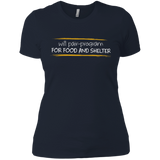 T-Shirts Midnight Navy / X-Small Pair Programming For Food And Shelter Women's Premium T-Shirt