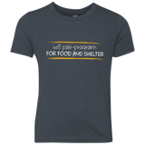 T-Shirts Vintage Navy / YXS Pair Programming For Food And Shelter Youth Triblend T-Shirt