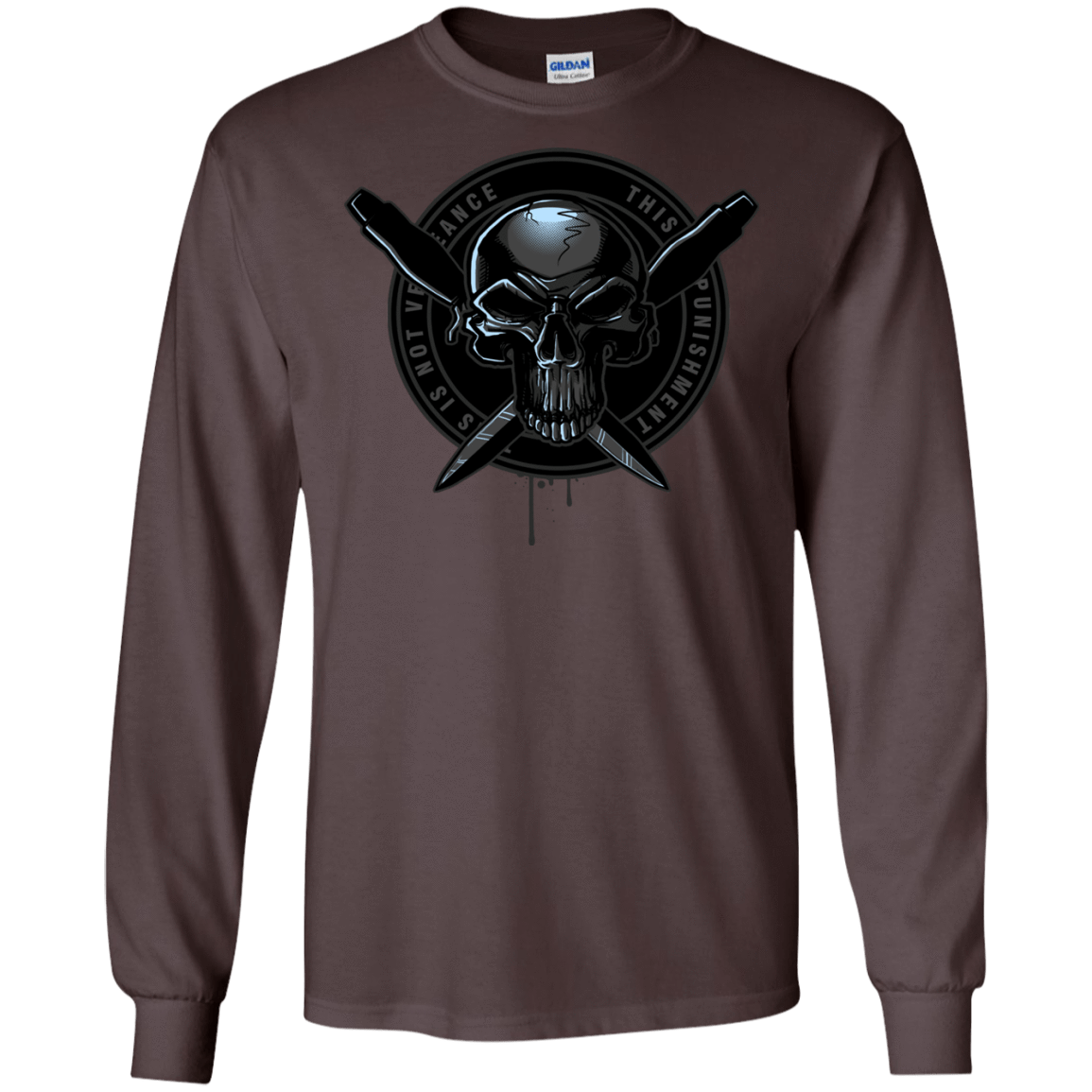 T-Shirts Dark Chocolate / S Pale Rider Men's Long Sleeve T-Shirt