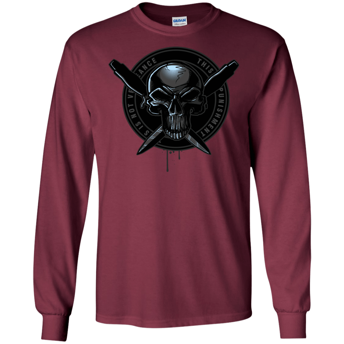 T-Shirts Maroon / S Pale Rider Men's Long Sleeve T-Shirt