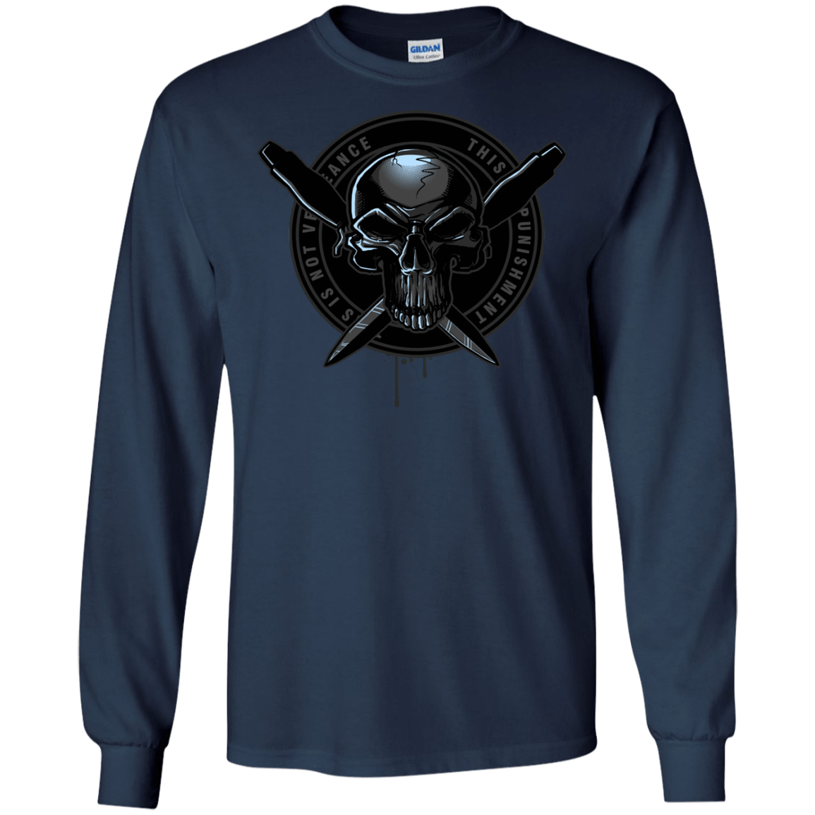 T-Shirts Navy / S Pale Rider Men's Long Sleeve T-Shirt