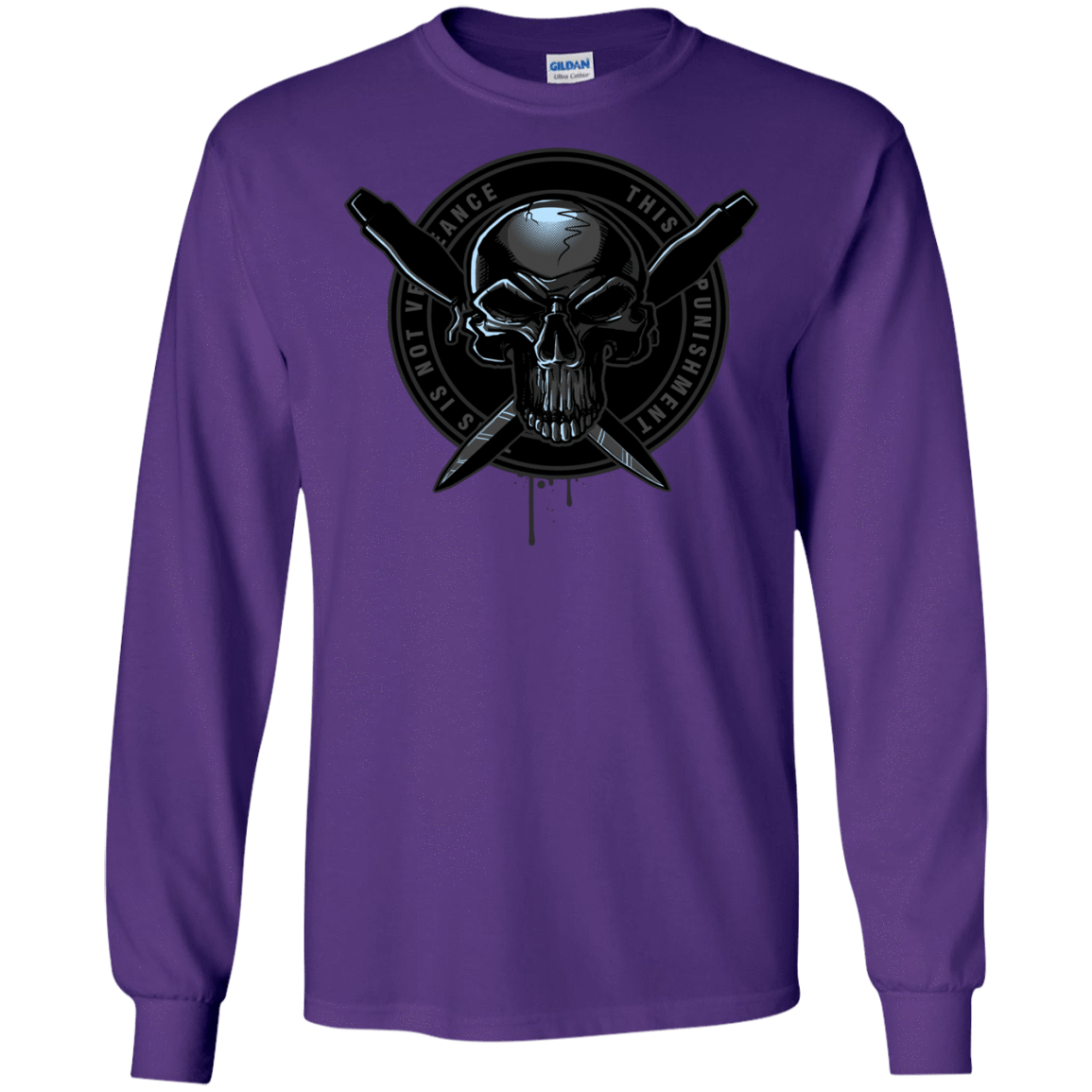 T-Shirts Purple / S Pale Rider Men's Long Sleeve T-Shirt