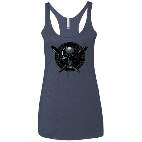 T-Shirts Vintage Navy / X-Small Pale Rider Women's Triblend Racerback Tank