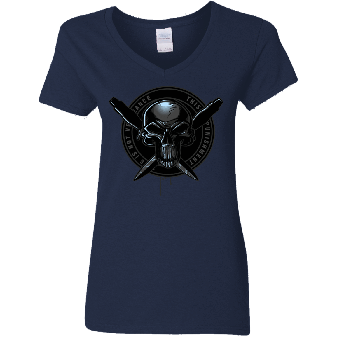 T-Shirts Navy / S Pale Rider Women's V-Neck T-Shirt