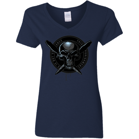 T-Shirts Navy / S Pale Rider Women's V-Neck T-Shirt