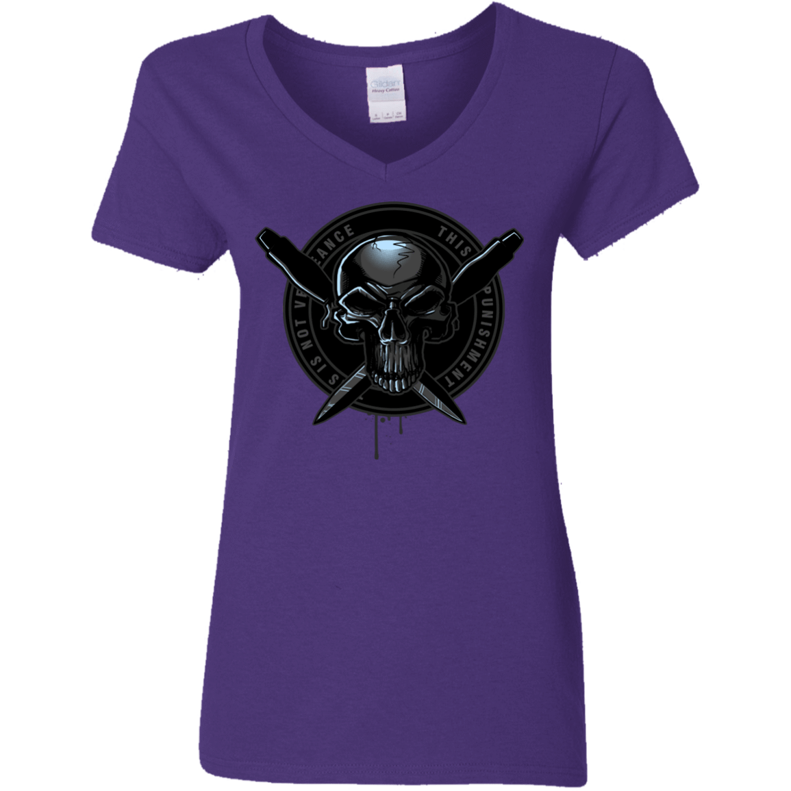 T-Shirts Purple / S Pale Rider Women's V-Neck T-Shirt