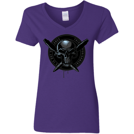 T-Shirts Purple / S Pale Rider Women's V-Neck T-Shirt