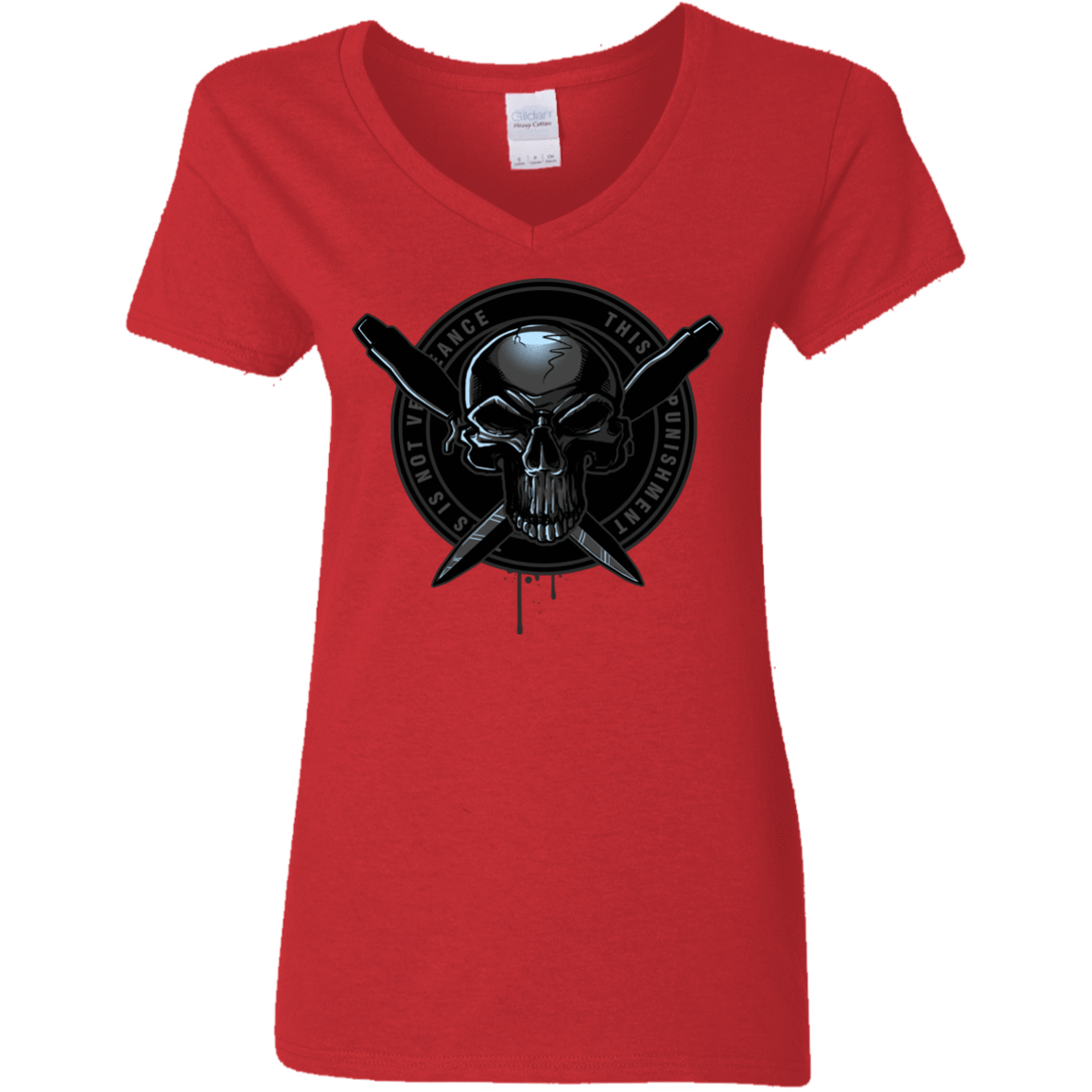 T-Shirts Red / S Pale Rider Women's V-Neck T-Shirt