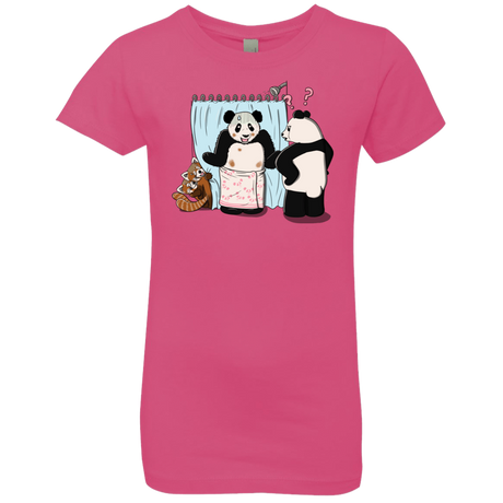 T-Shirts Hot Pink / YXS Panda Infidelity Girls Premium T-Shirt