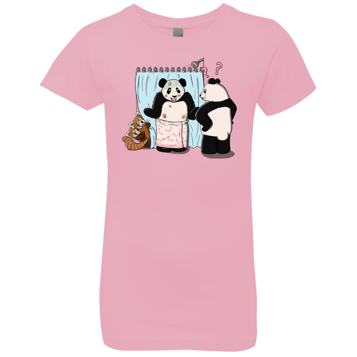 T-Shirts Light Pink / YXS Panda Infidelity Girls Premium T-Shirt