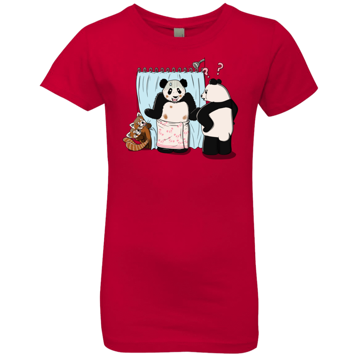 T-Shirts Red / YXS Panda Infidelity Girls Premium T-Shirt