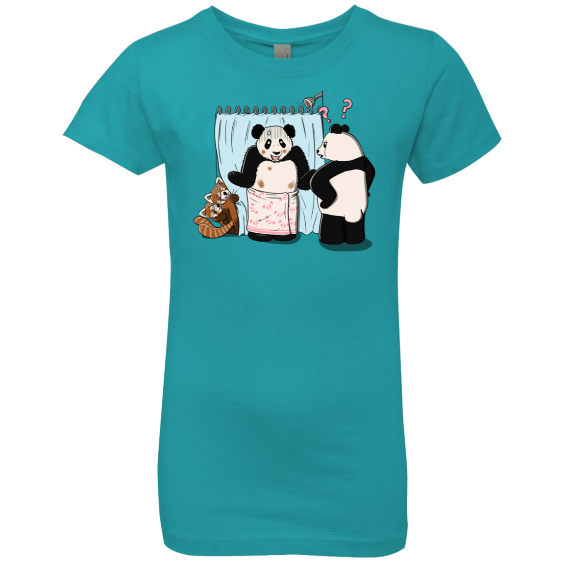 T-Shirts Tahiti Blue / YXS Panda Infidelity Girls Premium T-Shirt