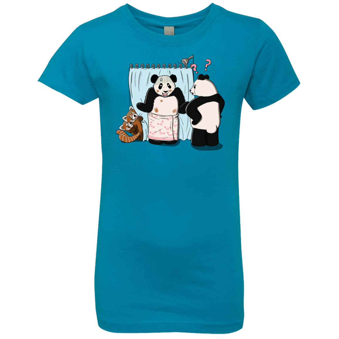 T-Shirts Turquoise / YXS Panda Infidelity Girls Premium T-Shirt