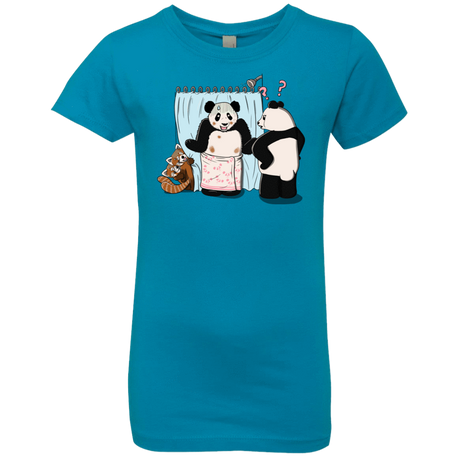 T-Shirts Turquoise / YXS Panda Infidelity Girls Premium T-Shirt