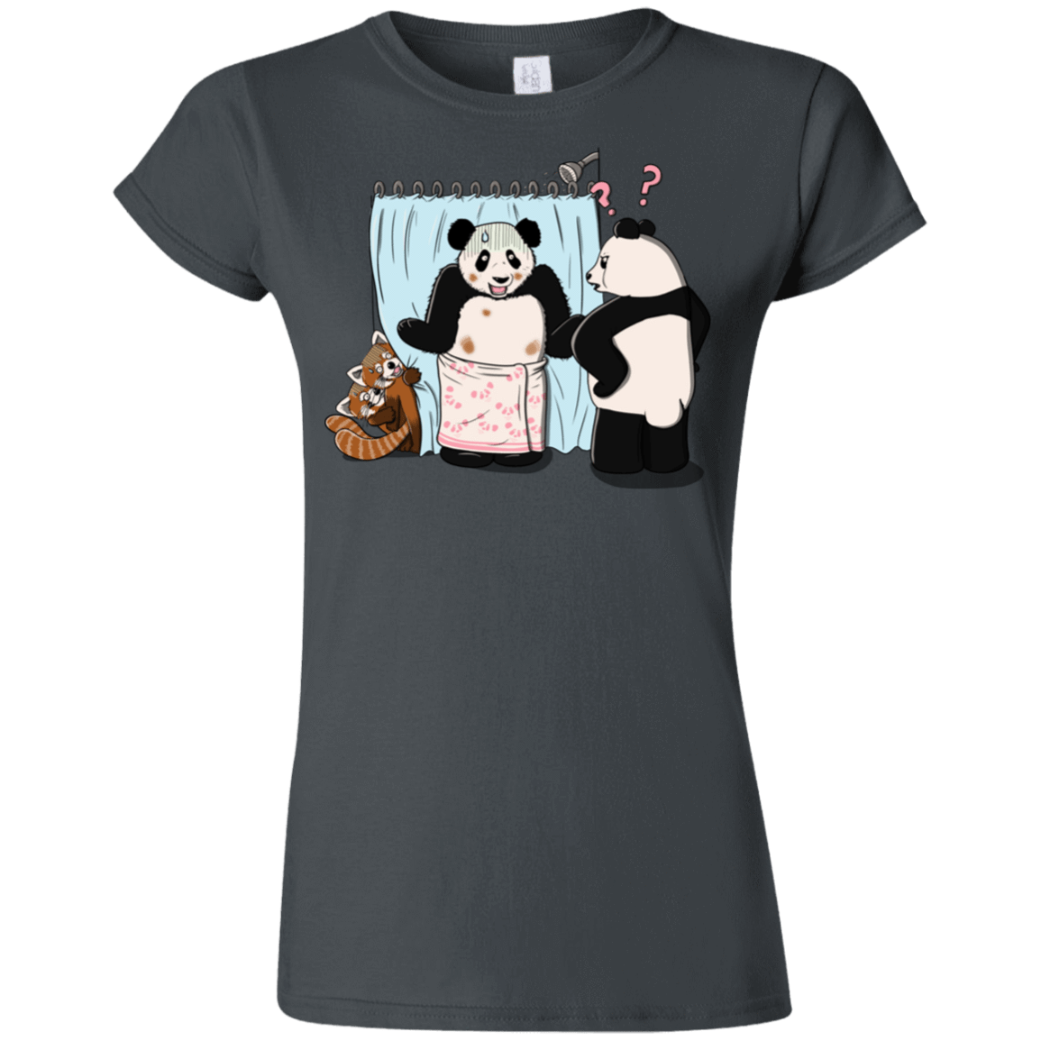 T-Shirts Charcoal / S Panda Infidelity Junior Slimmer-Fit T-Shirt