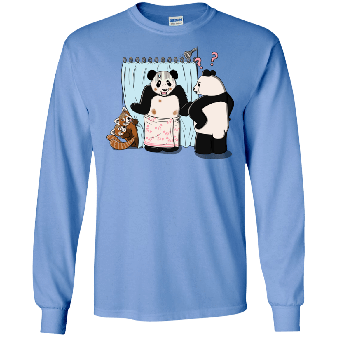 T-Shirts Carolina Blue / S Panda Infidelity Men's Long Sleeve T-Shirt