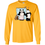 T-Shirts Gold / S Panda Infidelity Men's Long Sleeve T-Shirt