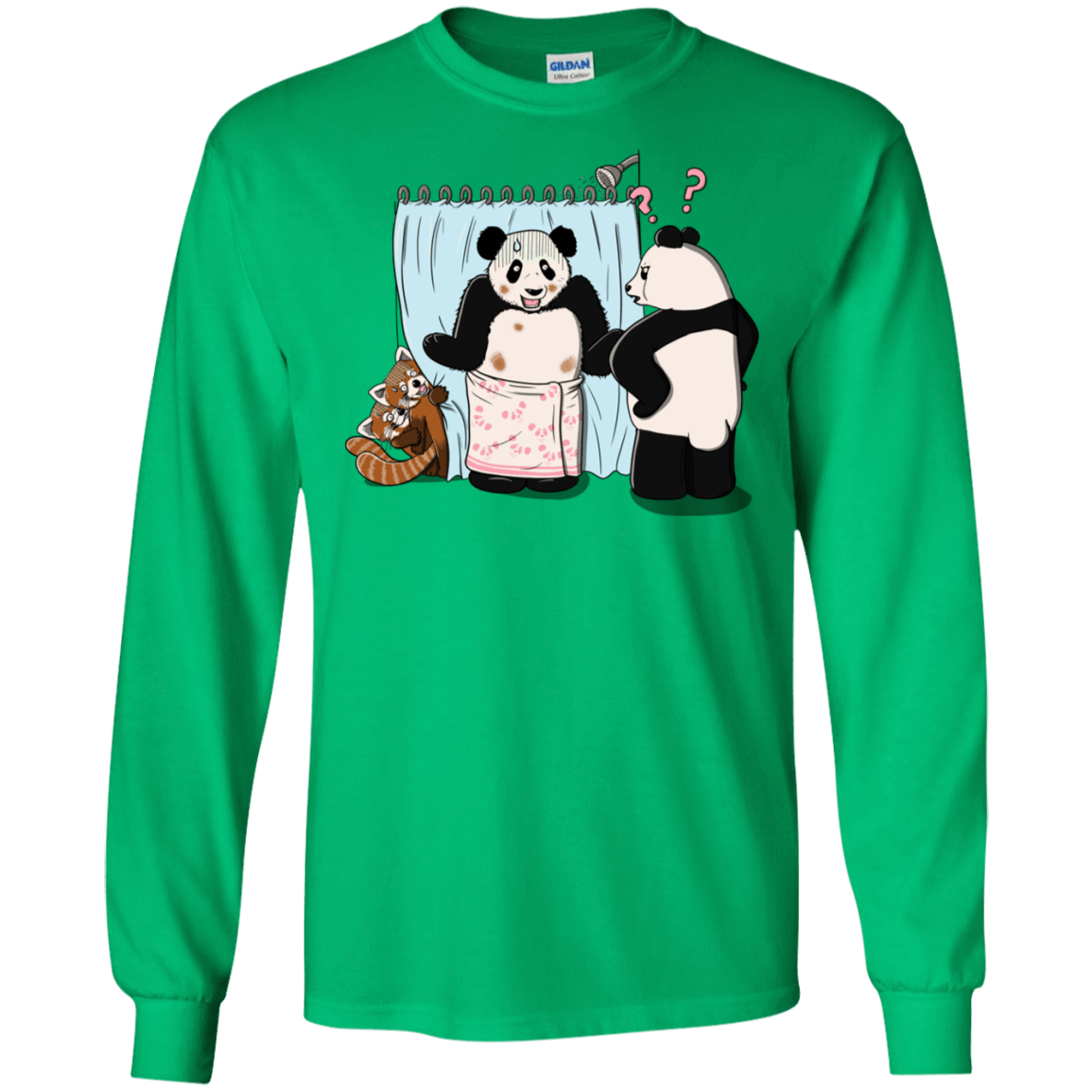 T-Shirts Irish Green / S Panda Infidelity Men's Long Sleeve T-Shirt