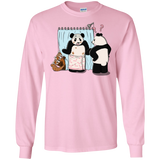 T-Shirts Light Pink / S Panda Infidelity Men's Long Sleeve T-Shirt