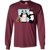 T-Shirts Maroon / S Panda Infidelity Men's Long Sleeve T-Shirt