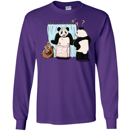 T-Shirts Purple / S Panda Infidelity Men's Long Sleeve T-Shirt