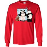 T-Shirts Red / S Panda Infidelity Men's Long Sleeve T-Shirt