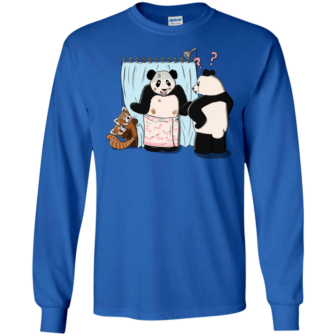 T-Shirts Royal / S Panda Infidelity Men's Long Sleeve T-Shirt