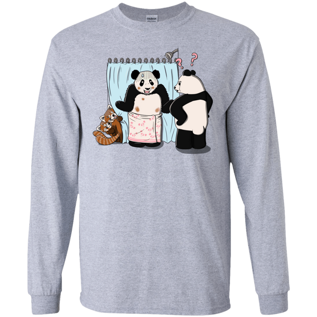 T-Shirts Sport Grey / S Panda Infidelity Men's Long Sleeve T-Shirt