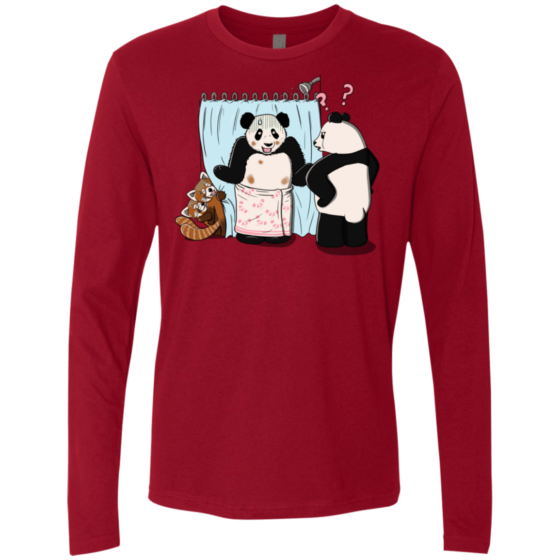 T-Shirts Cardinal / S Panda Infidelity Men's Premium Long Sleeve