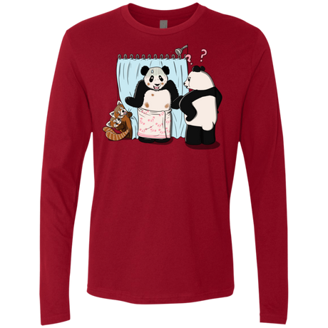 T-Shirts Cardinal / S Panda Infidelity Men's Premium Long Sleeve