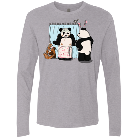 T-Shirts Heather Grey / S Panda Infidelity Men's Premium Long Sleeve