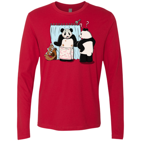 T-Shirts Red / S Panda Infidelity Men's Premium Long Sleeve