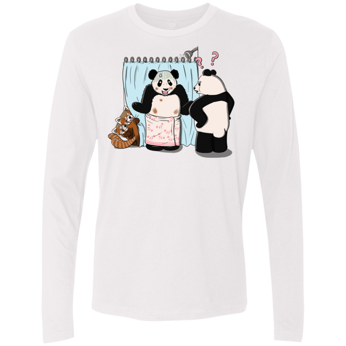 T-Shirts White / S Panda Infidelity Men's Premium Long Sleeve