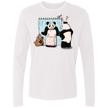 T-Shirts White / S Panda Infidelity Men's Premium Long Sleeve