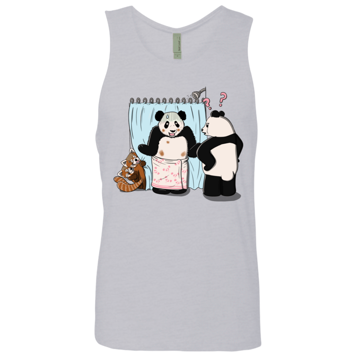 T-Shirts Heather Grey / S Panda Infidelity Men's Premium Tank Top