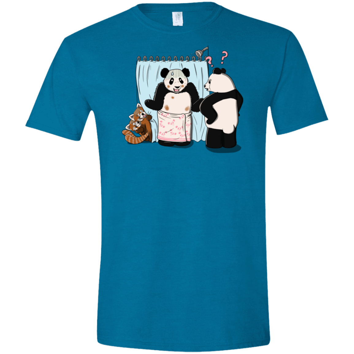 T-Shirts Antique Sapphire / S Panda Infidelity Men's Semi-Fitted Softstyle