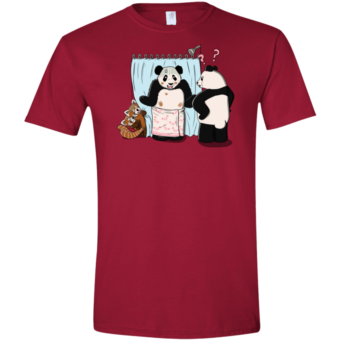 T-Shirts Cardinal Red / S Panda Infidelity Men's Semi-Fitted Softstyle
