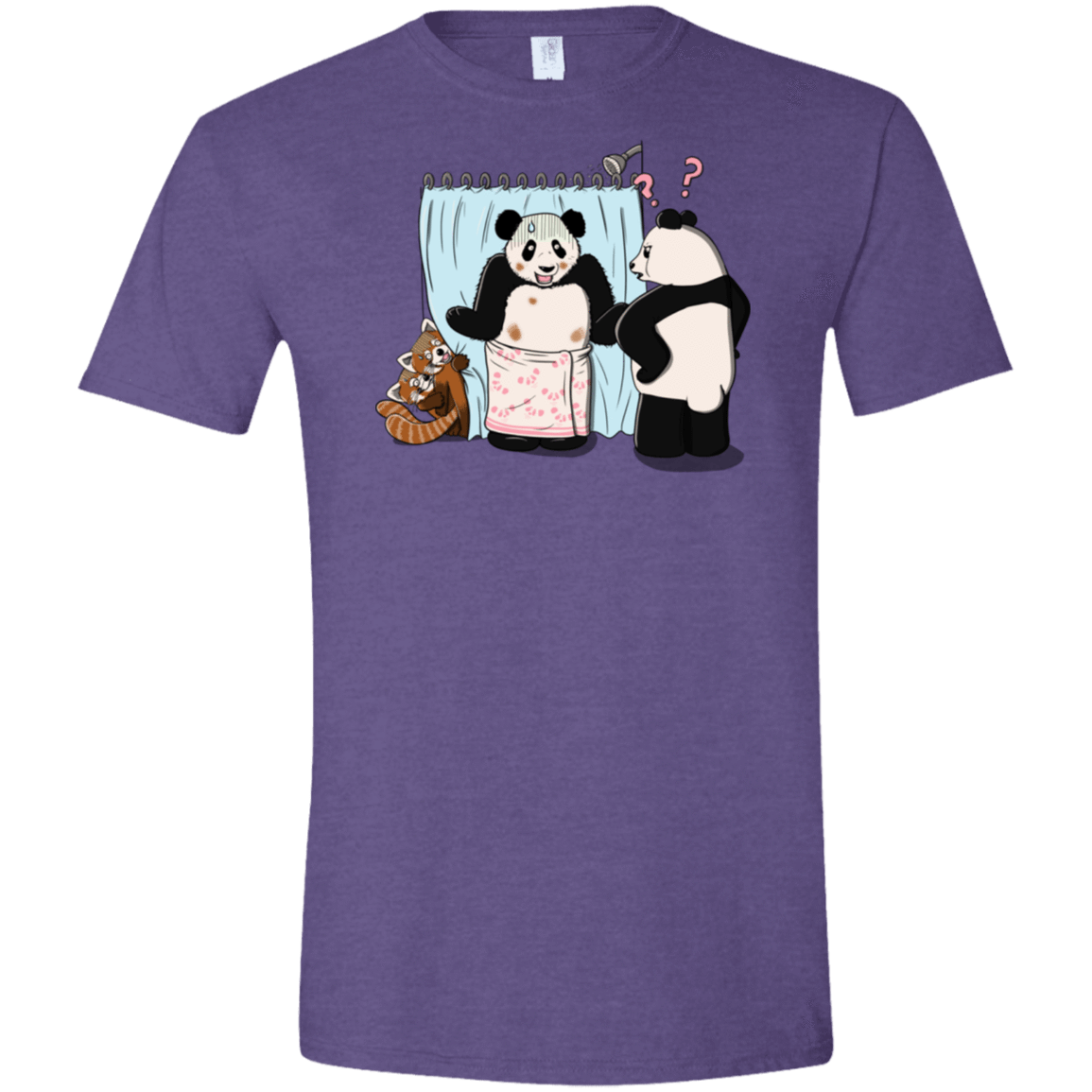 T-Shirts Heather Purple / S Panda Infidelity Men's Semi-Fitted Softstyle