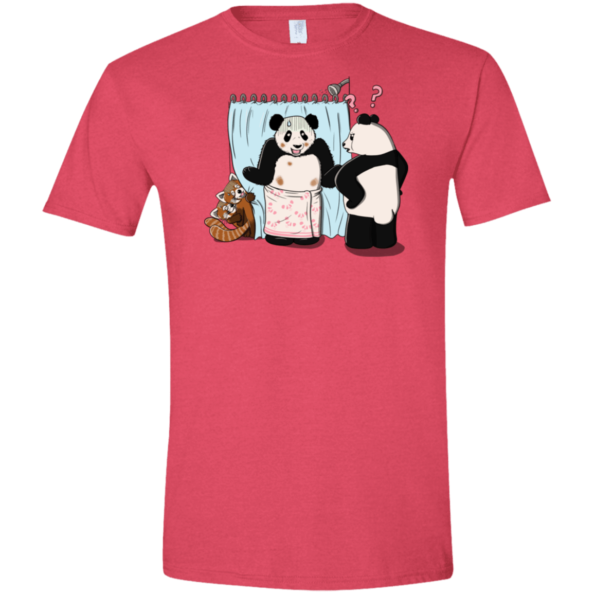 T-Shirts Heather Red / S Panda Infidelity Men's Semi-Fitted Softstyle