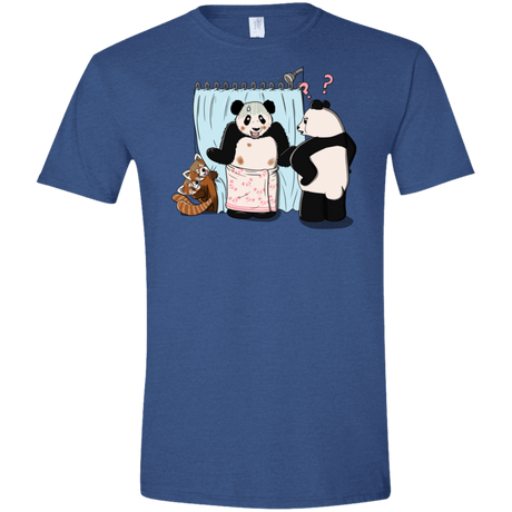 T-Shirts Heather Royal / X-Small Panda Infidelity Men's Semi-Fitted Softstyle
