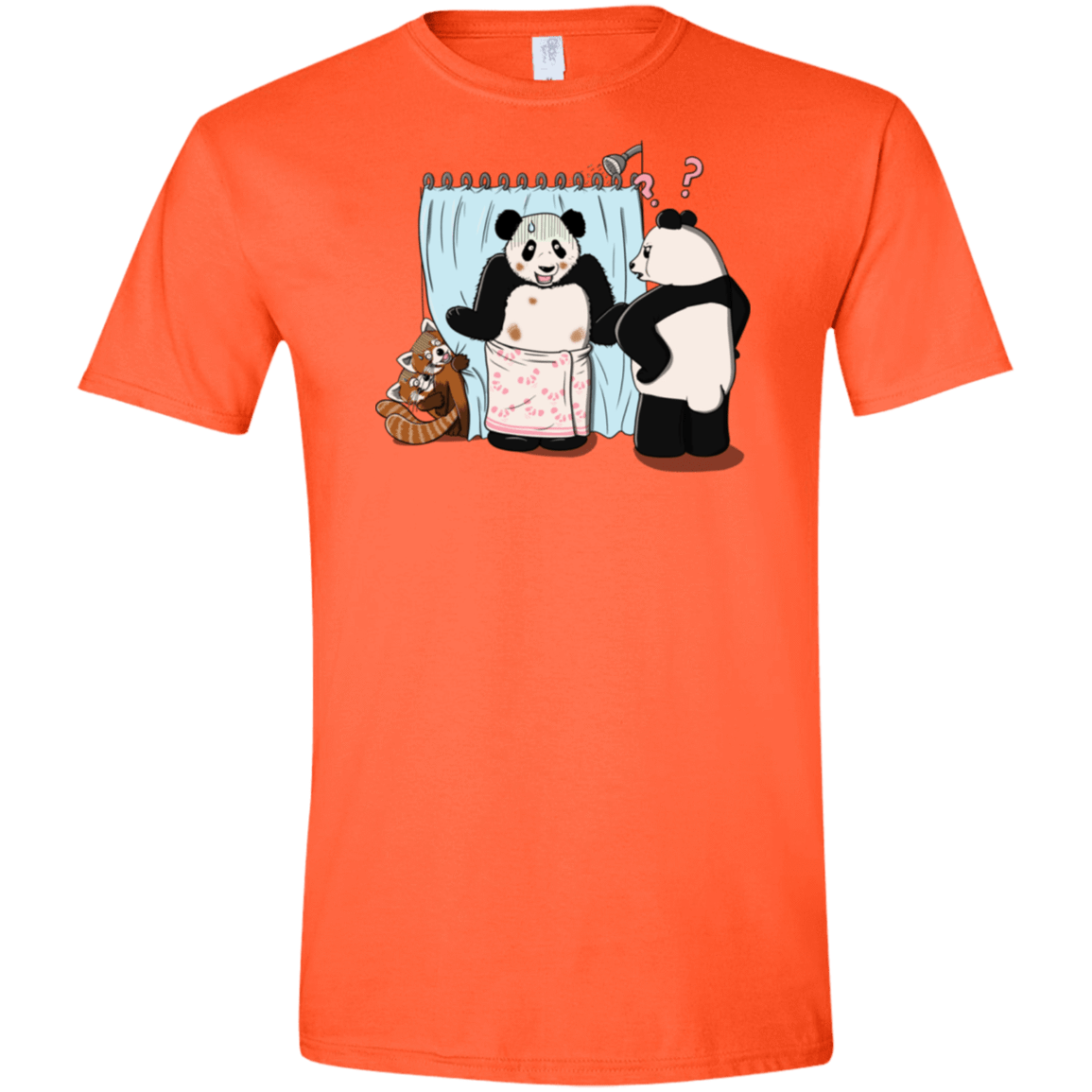 T-Shirts Orange / S Panda Infidelity Men's Semi-Fitted Softstyle