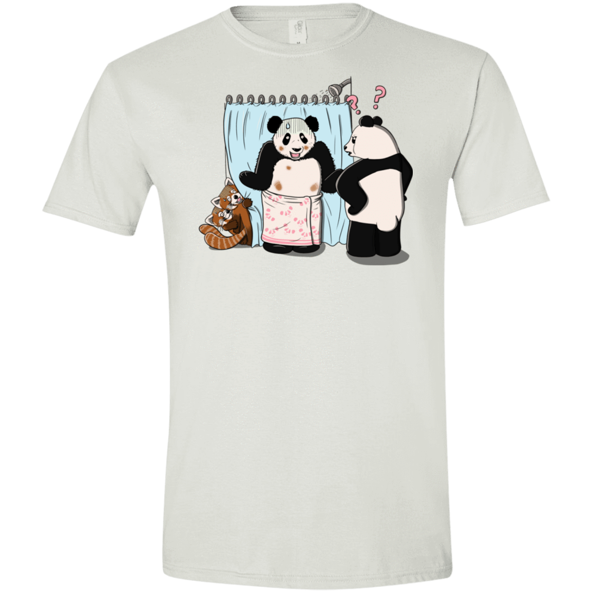 T-Shirts White / X-Small Panda Infidelity Men's Semi-Fitted Softstyle